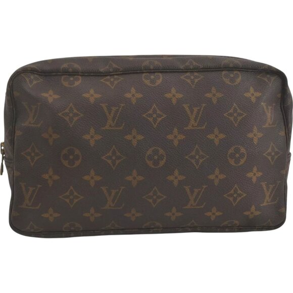 785224BU (L3) Louis Vuitton Clutch Bag Trousse Toilette Brown Monogram - Picture 1 of 12
